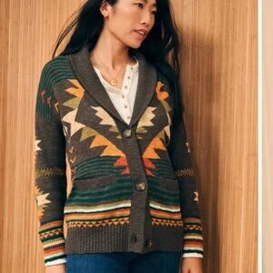 NWT Faherty B.Yellowtail Woodland Cardigan Eagle Peak Size - L